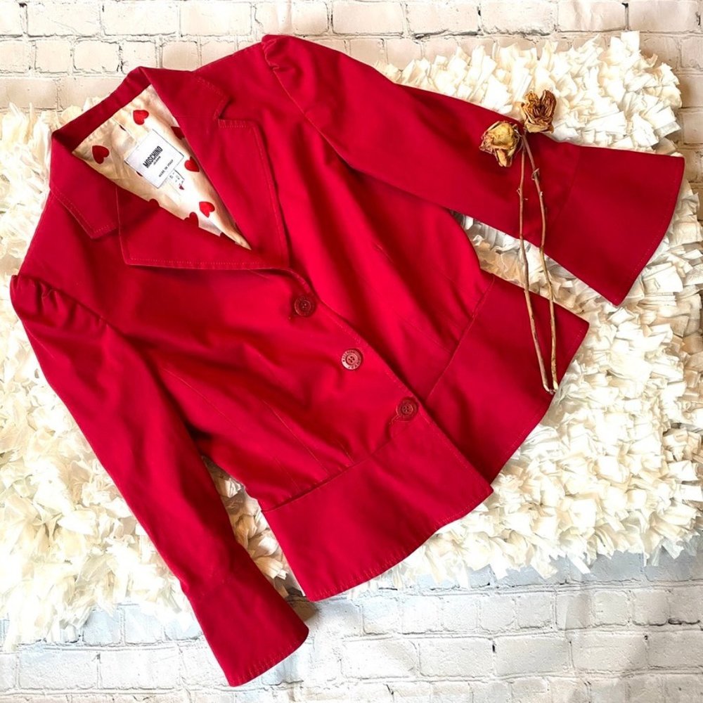 Valentine’s Day Moschino Red Blazer with Hearts